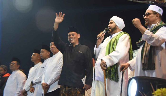 Kota Kediri Bersholawat, Mas Abu Titip Pesan Jaga Kerukunan