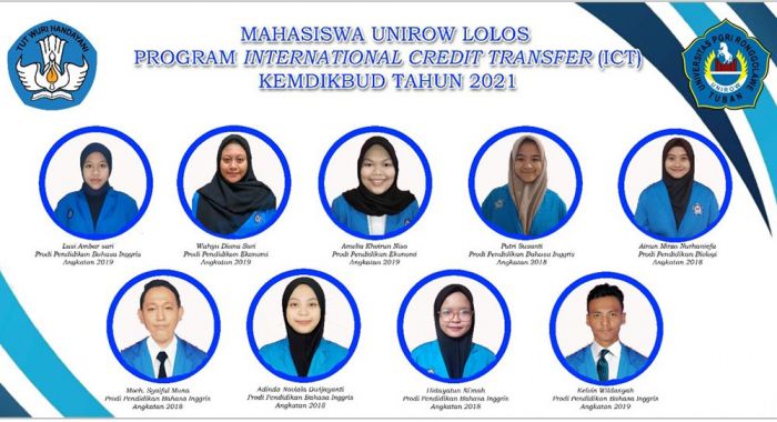 Mahasiswa Unirow Tuban Lolos Program MBKM Tingkat Internasional