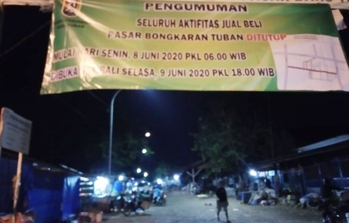 ​3 Pedagang Terpapar Corona, Pasar Bongkaran Tuban Ditutup Sementara