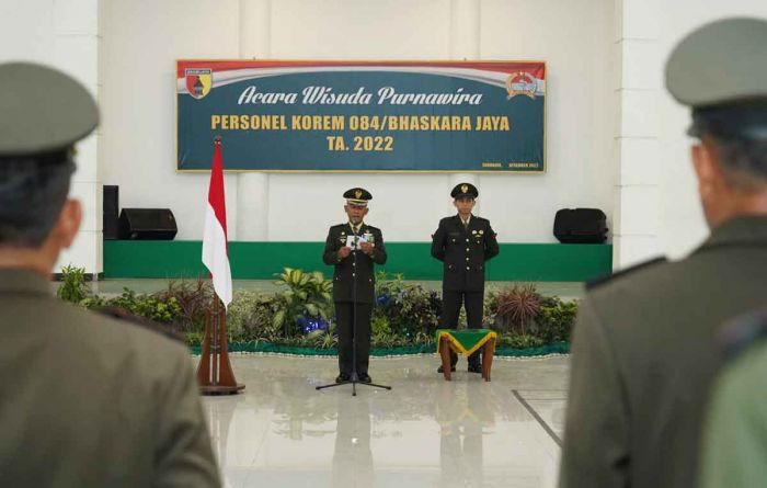 Korem 084/BJ Gelar Wisuda Purnawira Prajurit