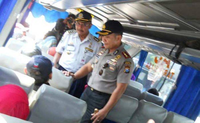 Polres Magetan Gelar Tes Urine terhadap Awak Bus