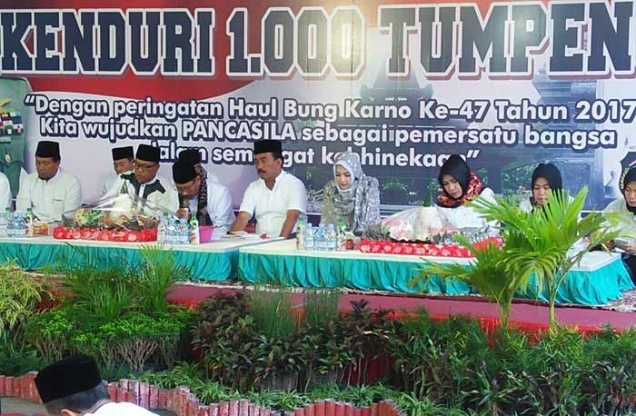 Peringati Haul Bung Karno ke-47, Kota Blitar Gelar Kenduri Seribu Tumpeng