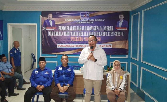 Alif Jadi Orang Pertama yang Daftar Bakal Cabup di Demokrat Gresik