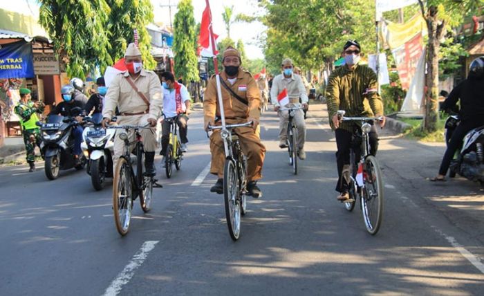 Peringati Hari Pahlawan, Kodim 0812 Lamongan Gelar Gowes Bersama Ontoseno dengan Terapkan Prokes