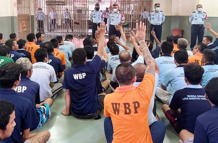 WBP Lapas Narkotika Kelas IIA Pamekasan Ikuti Sosialisasi SPPN