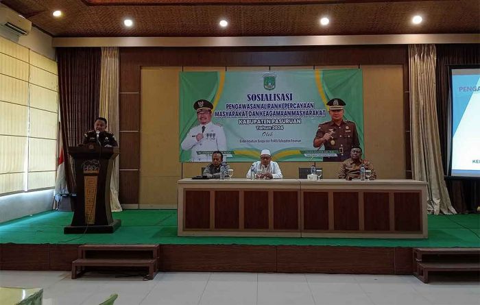 Gandeng Kejaksaan, Bakesbangpol Kabupaten Pasuruan Gelar Sosialisasi Pakem