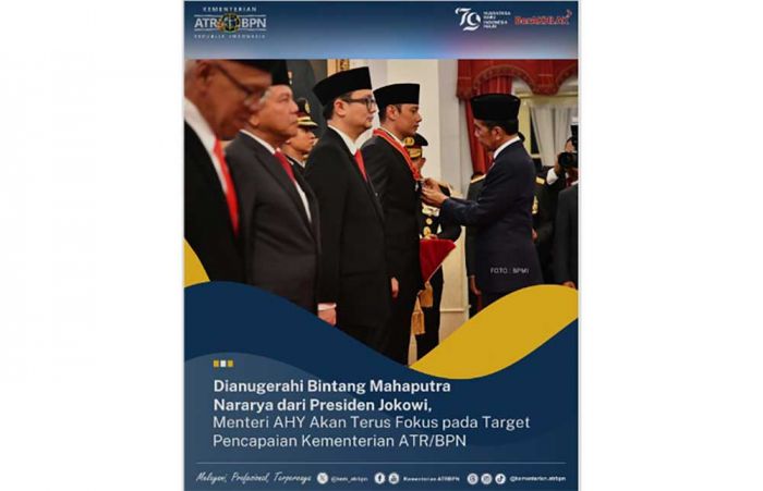 Jokowi Anugrahi Bintang Mahaputra Nararya kepada Menteri AHY