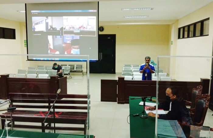 2 Pejabat PN Trenggalek Divonis 1 Tahun Penjara Melalui Sidang Virtual