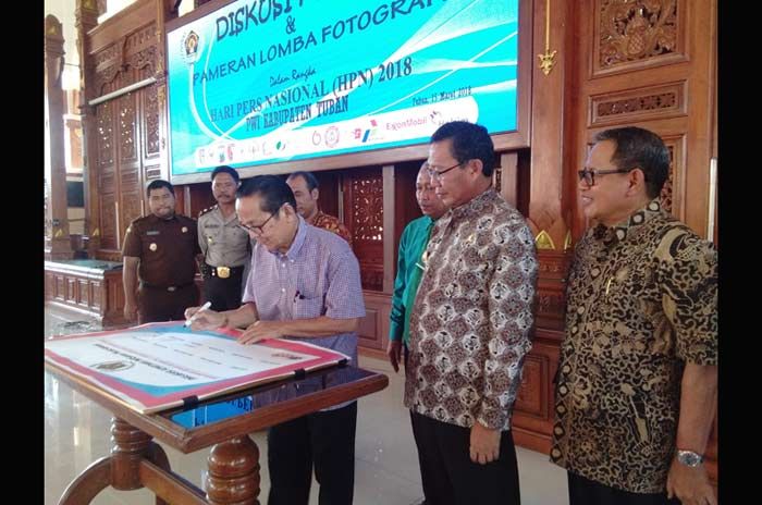 ​Hadiri Puncak HPN PWI Tuban, Bupati: Berantas Pers Abal-abal