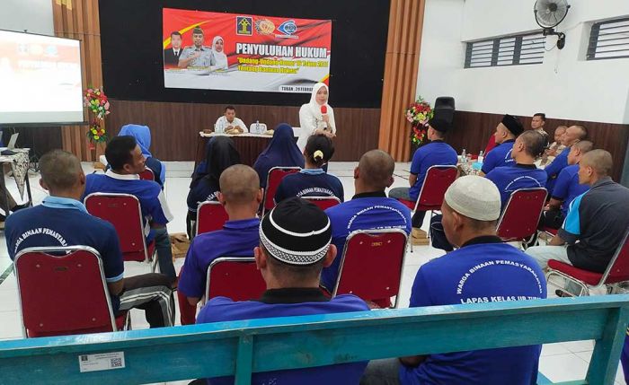 Puluhan WBP Lapas IIB Tuban Dapat Penyuluhan tentang Bantuan Hukum