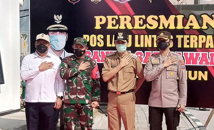 Beroperasi 24 Jam, Pos Lantas Exit Tol Dumpil Diresmikan Bupati dan Kapolres Madiun