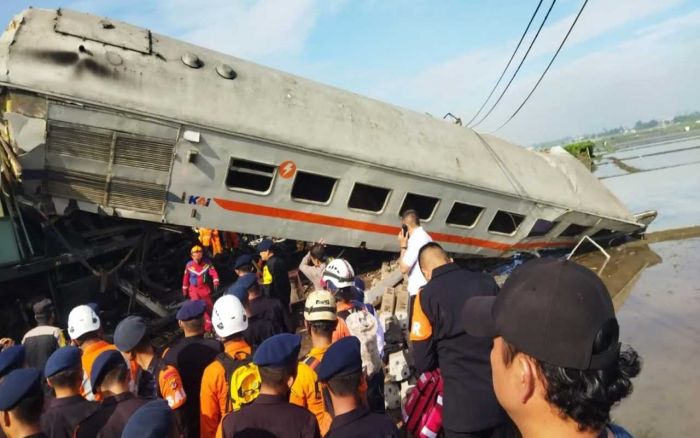 Ini Kronologi Kecelakaan KA Turangga Jurusan Surabaya Gubeng-Bandung