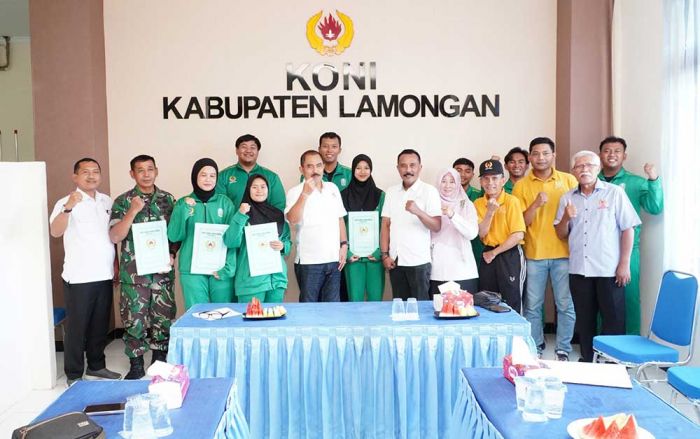 KONI Lamongan Berikan Bonus kepada Atlet Peraih Medali di PON XXI Aceh dan Sumut