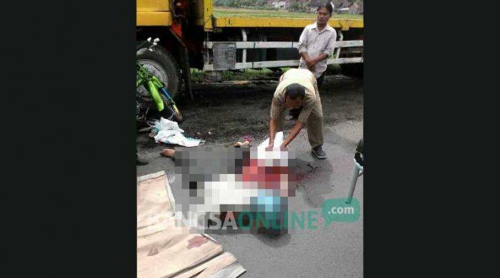 Kecelakaan di Raya Desa Temu Sidoarjo, Pengendara Motor Tewas Terlindas Truk Gandeng