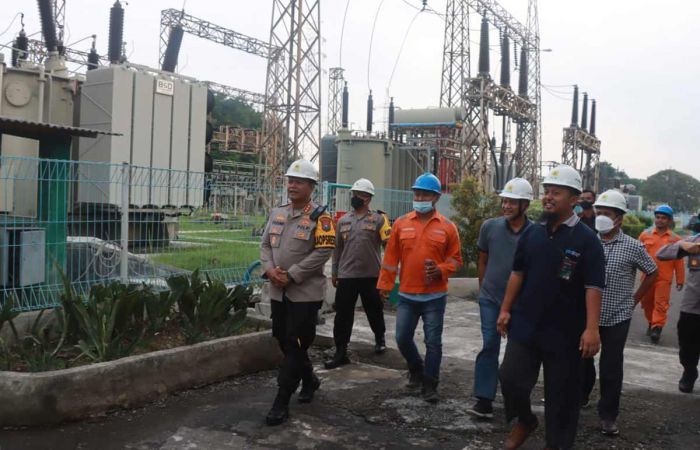 Jelang KTT G20, Kapolresta Sidoarjo Tinjau UIT PLN Taman untuk Pastikan Pasokan Listrik