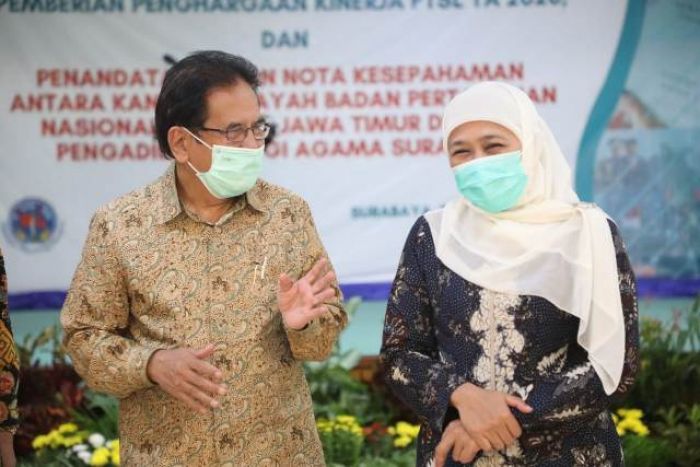 ​Gubernur Khofifah Apresiasi BPN Atas Pencapaian 100 Persen Target Realisasi PTSL Jatim 2020