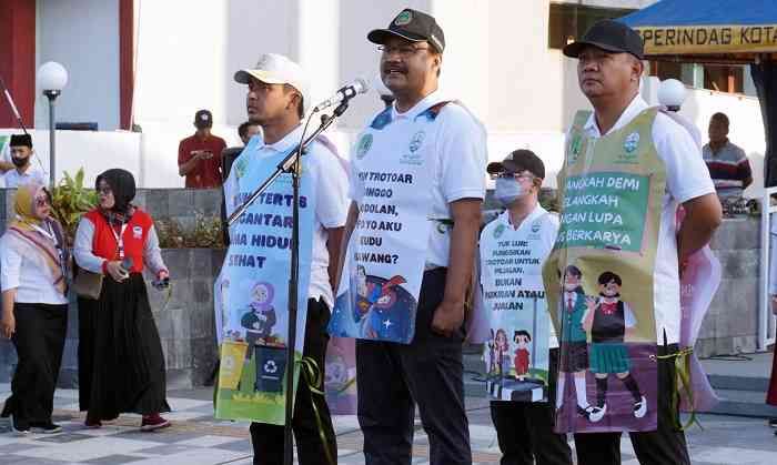 Ribuan Pelajar SD se-Kota Pasuruan Keliling Kota Kampanyekan Hidup Bersih dan Tertib