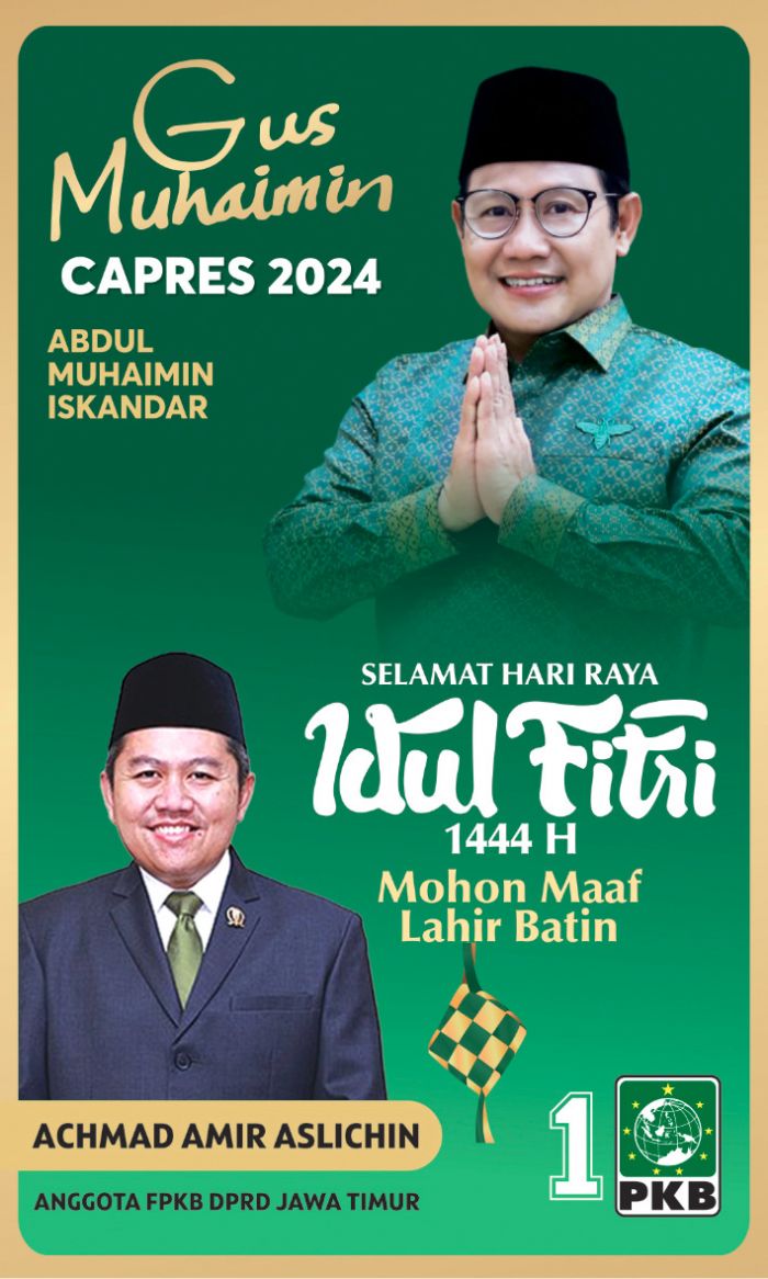 Anggota FPKB DPRD Jatim Mengucapkan Minal Aidzin Wal Faidzin