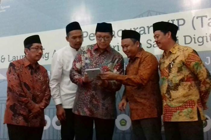 Menag Launching iSantri di Ma’had Aly Sukorejo, Permudah Santri Mengakses Kitab Kuning