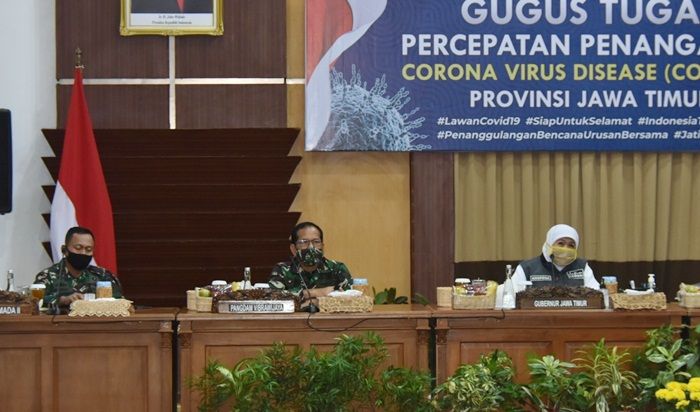 ​Pangkoarmada II Ikuti Evaluasi dan Koordinasi Jelang Berakhirnya PSBB Tahap 3