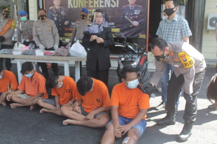 Polres Nganjuk Ungkap Kasus Curas di 16 Lokasi, Pelaku Seorang Diri