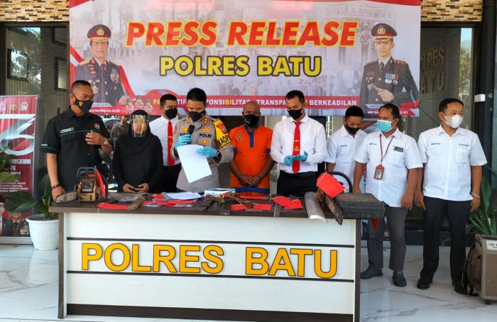 Polres Batu Tangkap Pelaku Penipuan Bermodus Jual Tanah Kavling