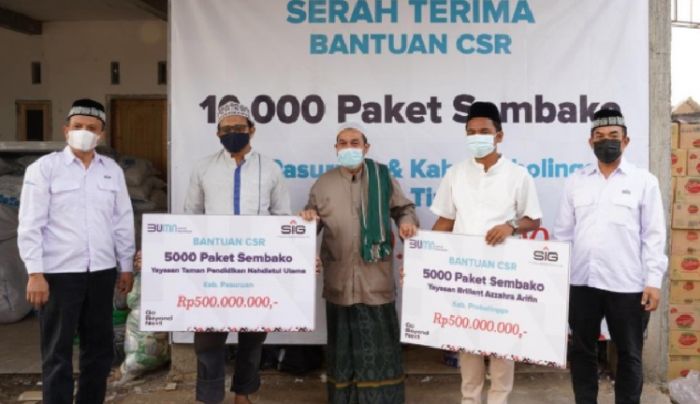 Sambut Idul Fitri 1442 H, SIG Salurkan 12.100 Paket Sembako