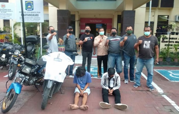 Unit Reskrim Polsek Tambaksari Tangkap 2 Remaja Pelaku Curanmor