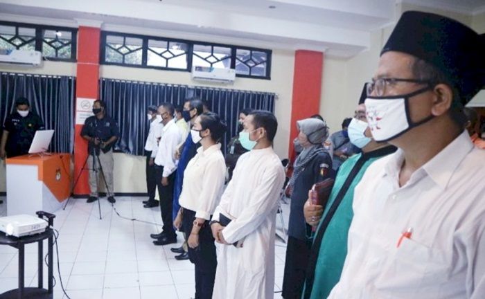 ​Di Tengah Pandemi, 1.032 Anggota PPS Pilbup Kediri 2020 Resmi Dilantik