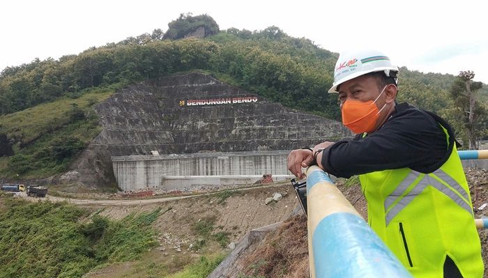 ​Sidak Progres Waduk Bendo, Bupati Sugiri Disambati 14 Warga