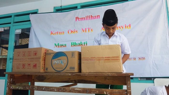 MTs Ar-Rasyid Sumenep Gelar Pemilihan Ketua OSIS 2020/2021