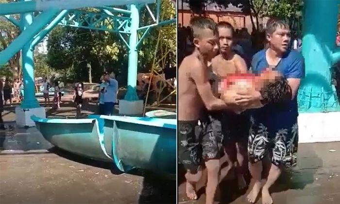 Sembilan Anak Jadi Korban, Perosotan Kenjeran Park Surabaya Ambrol