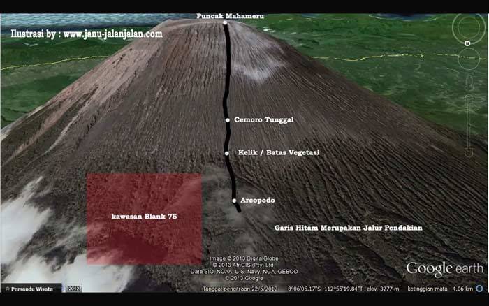 Pendaki Asal Swiss Hilang di Semeru, Tim SAR Fokuskan Pencarian di Kawasan Blank 75