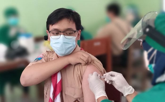 Persiapan Pembelajaran Tatap Muka, SMKN 1 Madiun Gelar Vaksinasi Untuk Pelajar