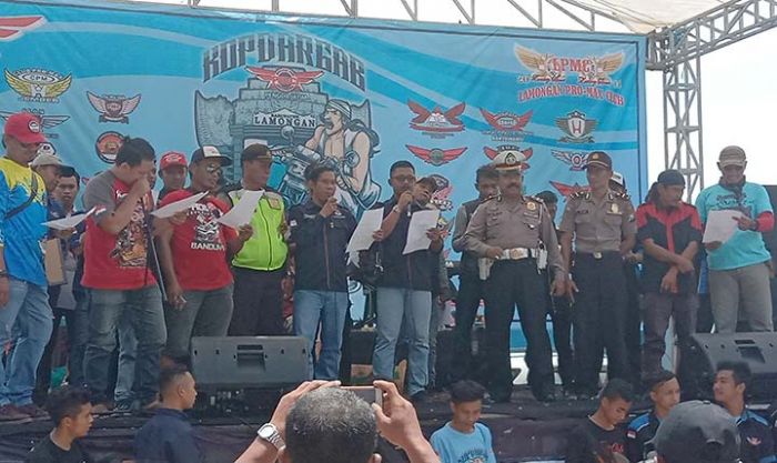 Komunitas Bikers di Lamongan Deklarasi Pemilu Damai