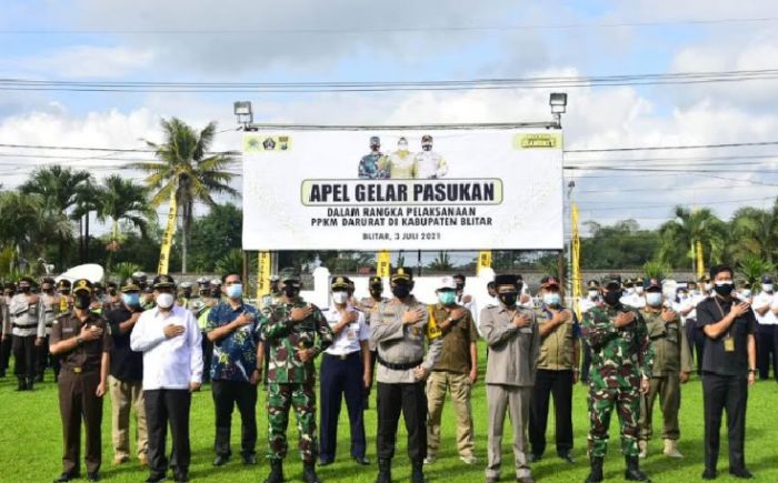 PPKM Darurat, Polres Blitar Siapkan Skenario Operasi Prokes Skala Besar