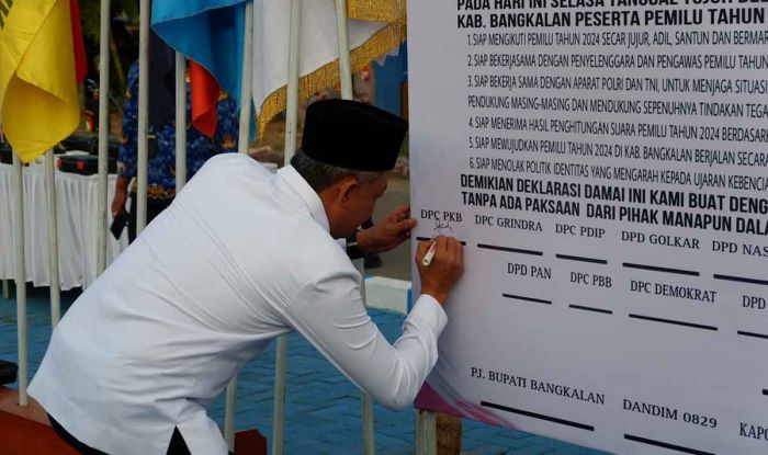 17 Parpol di Bangkalan Sepakat Gelar Pemilu Aman dan Nyaman