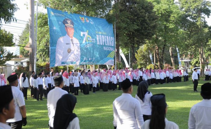 Peringatan Harkopnas-76, Pemkot Kediri Gelar Upacara di Halaman Balai Kota