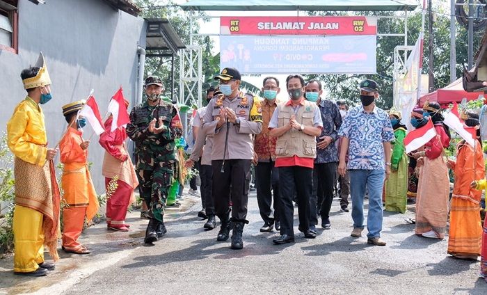 Kemandirian Kampung Tangguh Semeru di Desa Sawocangkir Diapresiasi Wabup dan Kapolresta Sidoarjo