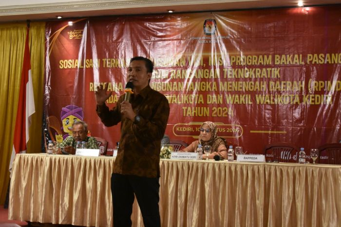 Persiapan Pilwali, KPU Kota Kediri Gelar Sosialiasai Penyusunan Visi Misi Bacawali