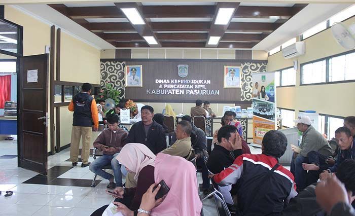 Pemohon Adminduk di Dispendukcapil Pasuruan Turun Drastis