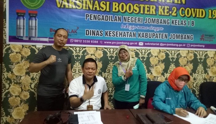 Tingkatkan Herd Immunity, Pengadilan Negeri Jombang Gelar Vaksinasi Booster Dosis Dua