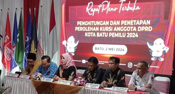 Tidak Ada Interupsi, KPU Tetapkan 30 Caleg Terpilih di DPRD Kota Batu