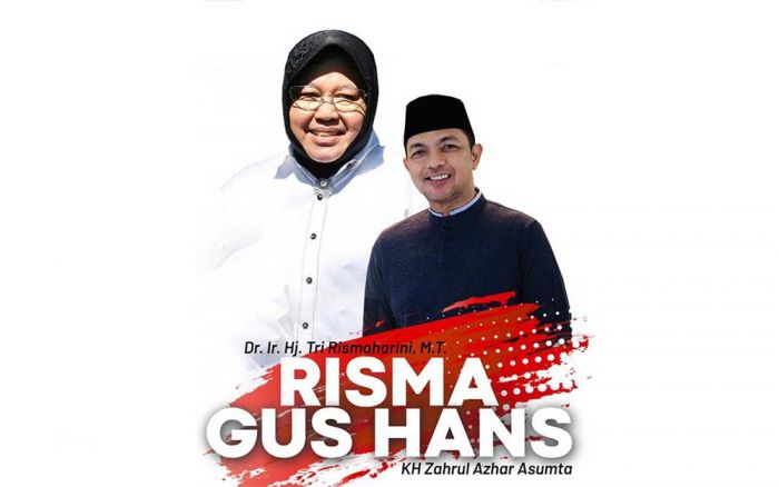 Ponpes Raudhotul Ibaad Doakan Pasangan Risma-Gus Hans Menangi Pilgub Jatim