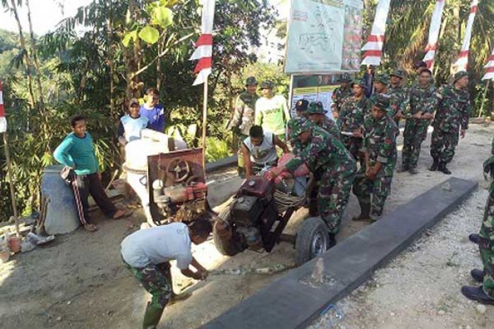 Dandim Ponorogo Cek Pelaksanaan TMMD di Ngebel