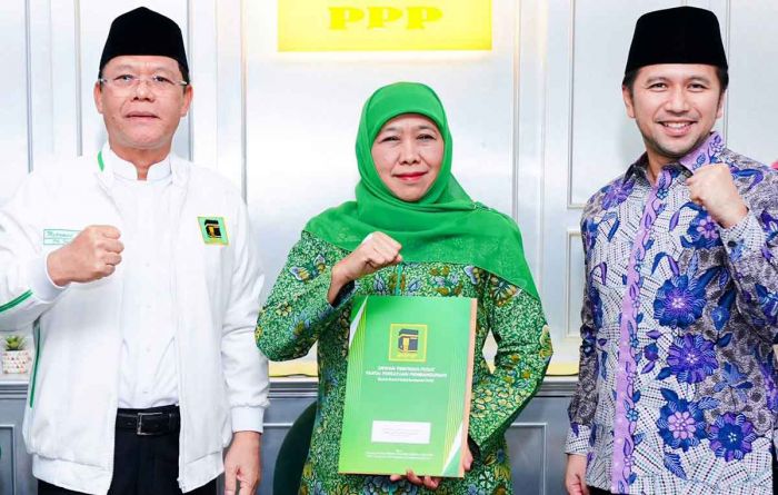 PPP Resmi Serahkan SK Rekom untuk Khofifah-Emil di Pilgub Jatim 2024