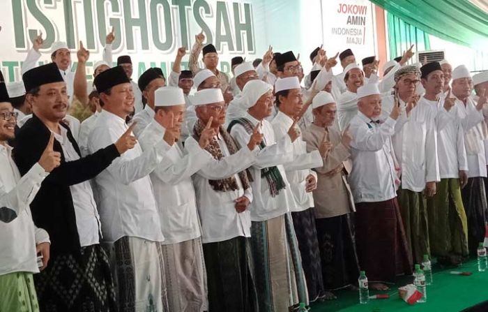 Masyayikh se-Pasuruan Gelar Istighosah dan Deklarasi Dukungan Pasangan Capres 01