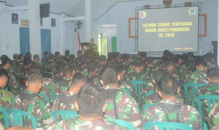 Kodim 0802/Ponorogo Gelar Latihan Teknis Teritorial Tahun 2019