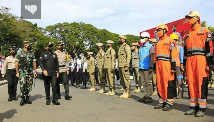 Pimpin Apel Gelar Pasukan, Kapolres Malang Kota Imbau Masyarakat Rayakan Tahun Baru di Rumah Saja