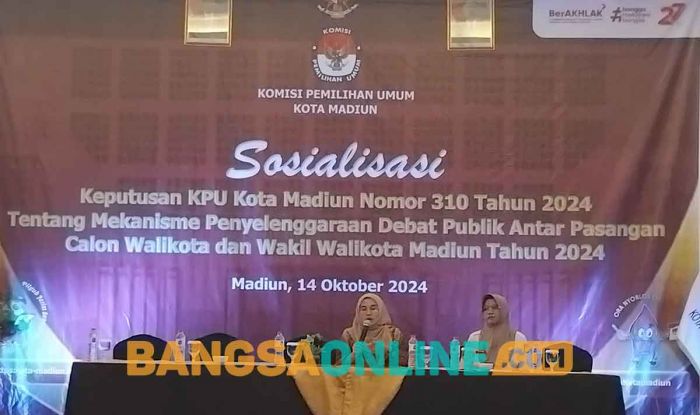 KPU Kota Madiun Sosialisasikan Aturan Main saat Debat Publik